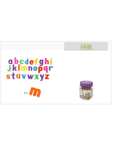 ML97913,Litere mici magnetice Miniland 155 buc