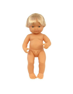 ML31051,Papusa Bebelus european baiat Miniland 38 cm 2
