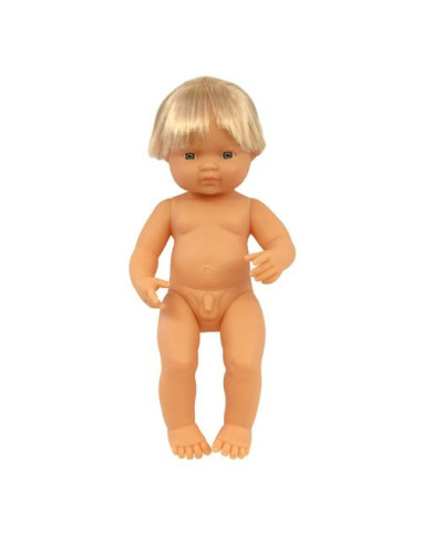 ML31051,Papusa Bebelus european baiat Miniland 38 cm