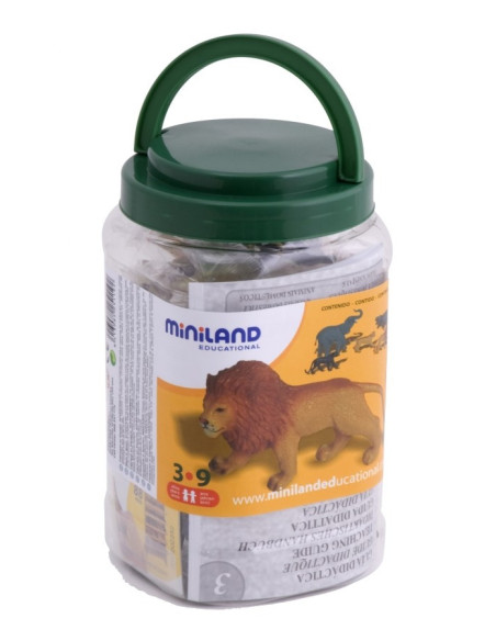 ML25119,Animale salbatice set de 9 figurine - Miniland