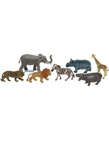 ML25123,Animale salbatice set de 7 figurine - Miniland