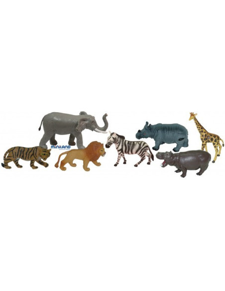 ML25123,Animale salbatice set de 7 figurine - Miniland
