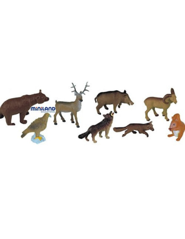 ML25126,Animale din padure Miniland 8 figurine