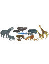 ML25137,Animale salbatice cu puii set de 12 figurine - Miniland