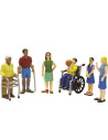 ML27389,Persoane cu handicap set de 6 figurine - Miniland
