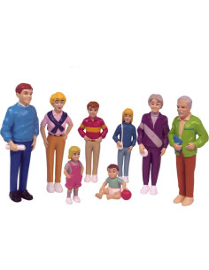 ML27395,Familie de europeni Miniland 8 figurine