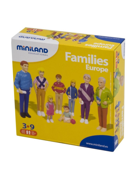 ML27395,Familie de europeni Miniland 8 figurine