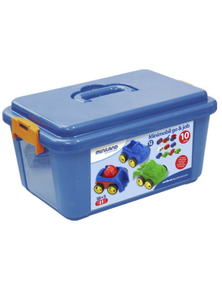 ML27487,Minimobil 12 cm Set 10 masinute - Miniland ML27487,Minimobil 12 cm Set 10 masinute - Miniland
