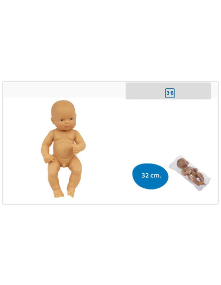 ML31031,Papusa Bebelus european Baiat Miniland 32 cm