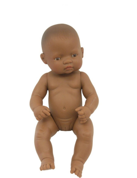 ML31038,Papusa Bebelus Latinoamerican Fata 32 cm - Miniland