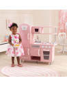 KK53347,Bucatarie de joaca din lemn Vintage Roze
