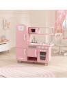 KK53347,Bucatarie de joaca din lemn Vintage Roze