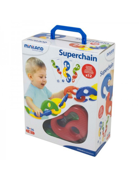 ML27364,Joc Superchain 16 piese Miniland