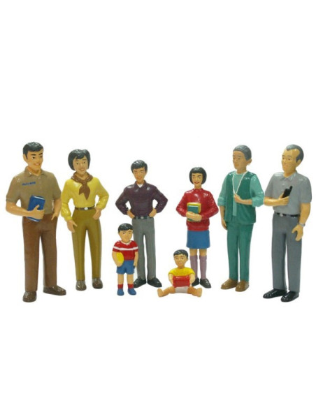ML27397,Figurine familie asiatica Miniland