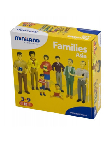 ML27397,Figurine familie asiatica Miniland