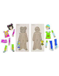 BEL17058,Puzzle lemn Imbracam copiii Beleduc 2