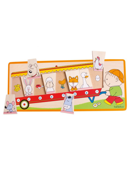 BEL11110,Joc de asociere Animale si hrana Beleduc