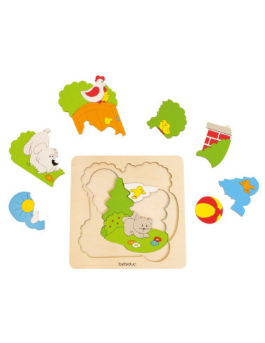 BEL17500,Puzzle Descopera Gradina Beleduc