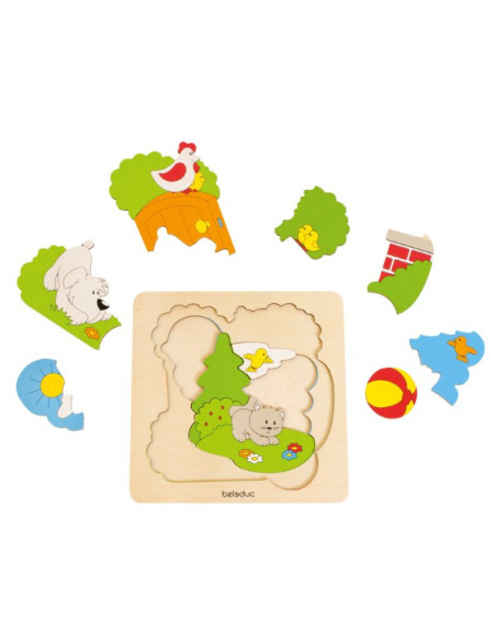 BEL17500,Puzzle Descopera Gradina Beleduc