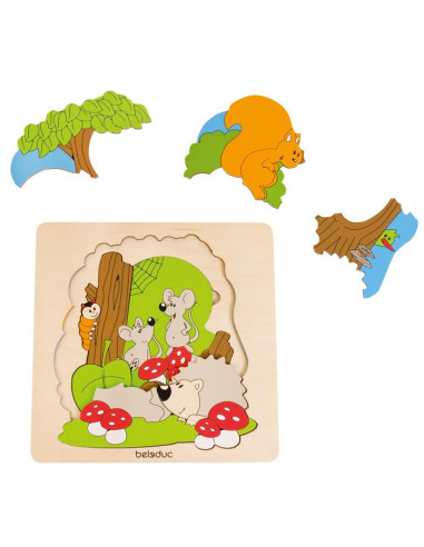 BEL17510,Puzzle Descopera Padurea Beleduc