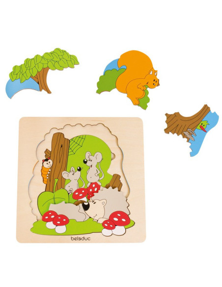 BEL17510,Puzzle Descopera Padurea Beleduc