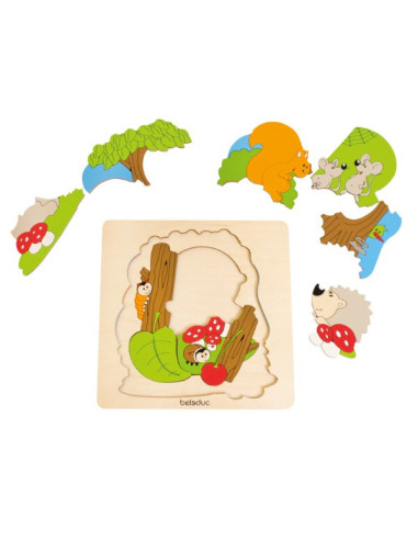 BEL17510,Puzzle Descopera Padurea Beleduc