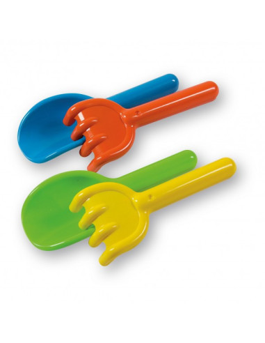AGI4310-0000,Set lopata si grebla 18 cm Baby Ciprus Androni Giocattoli