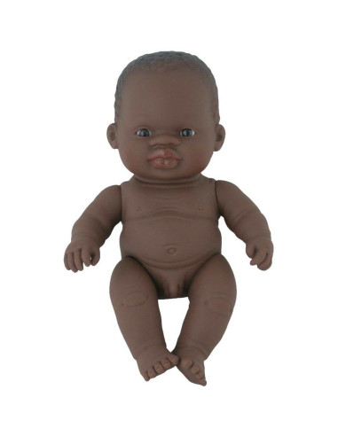 ML31143,Papusa vinil 21 cm Baiat african Miniland