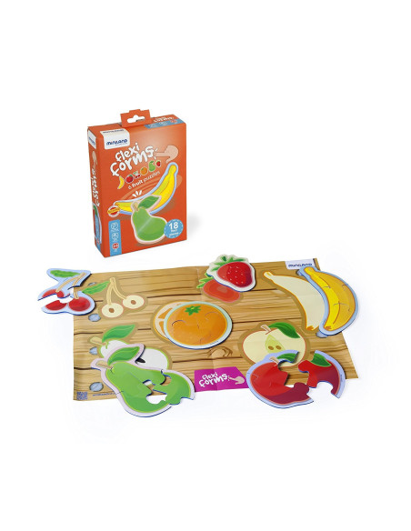 ML35211,Set 6 puzzle Fructe - Miniland