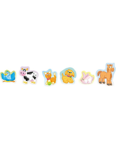 ML35221,Set 6 puzzle Animale - Miniland