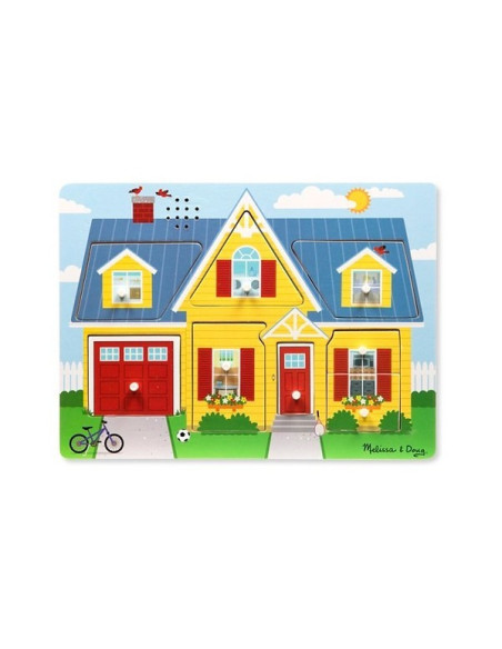 MD0734,Puzzle cu sunete Casa mea Melissa and Doug MD0734,Puzzle cu sunete Casa mea Melissa and Doug