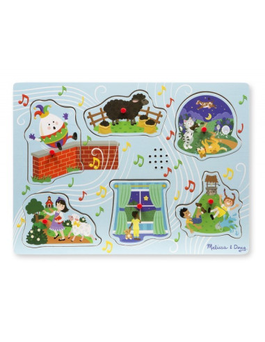 MD0737,Puzzle cu sunete Cantecele copilariei 2 - Melissa and Doug