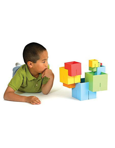 FBTFB024-O,Joc de constructie Cuburi DADO Original - Fat Brain Toys