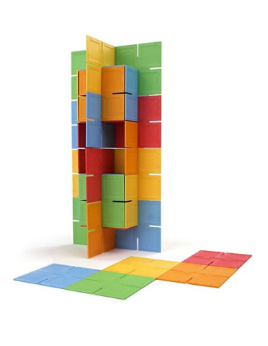 FBTFA030-1,Joc de constructie Patrate DADO Original - Fat Brain Toys