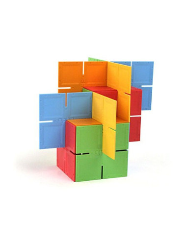 FBTFA030-1,Joc de constructie Patrate DADO Original - Fat Brain Toys