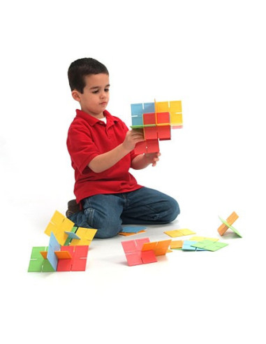 FBTFA030-1,Joc de constructie Patrate DADO Original - Fat Brain Toys