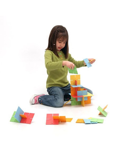 FBTFA030-1,Joc de constructie Patrate DADO Original - Fat Brain Toys