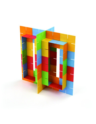 FBTFA030-1,Joc de constructie Patrate DADO Original - Fat Brain Toys