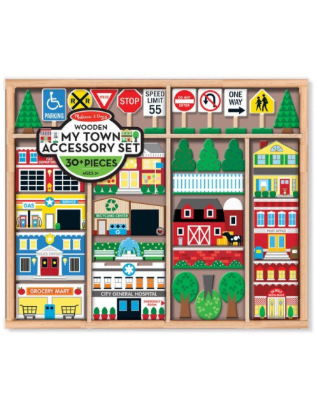 MD4796,Figurine din lemn Orasul meu - Melissa and Doug MD4796,Figurine din lemn Orasul meu - Melissa and Doug