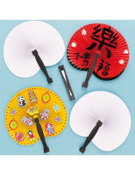 BKET320,Evantai circular pentru decorat - 6 buc - Baker Ross