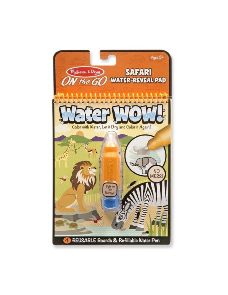 MD9441,Carnet de colorat cu Apa magica Safari - Melissa and Doug