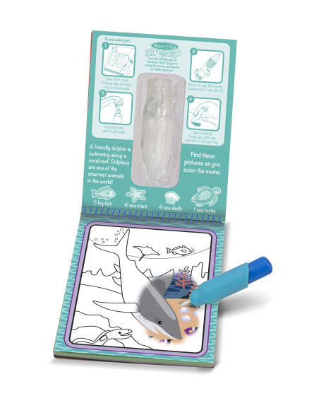 MD9445,Carnet de colorat cu Apa magica Oceanul