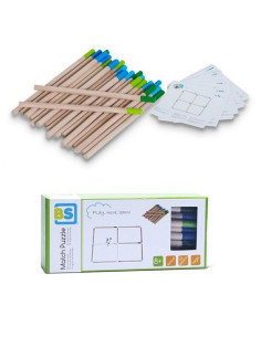 BSGA294,Joc de potrivire educativ cu chibrituri mari 2