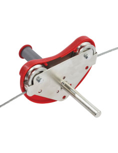 KBT244.090.090.002,Tiroliana cu leagan rotund (set) rosu 2