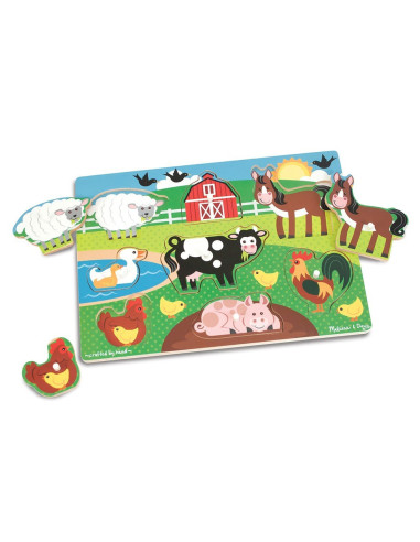 MD9050,Puzzle din lemn Ferma Animalelor