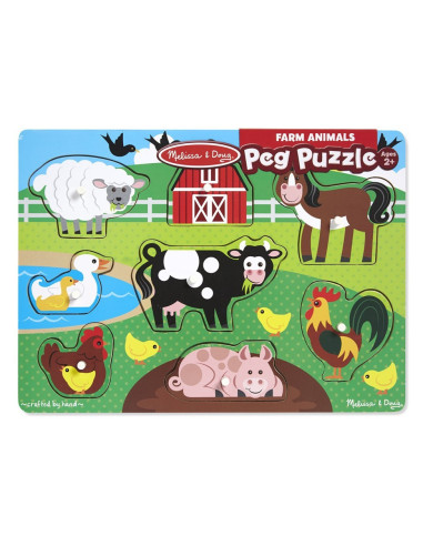 MD9050,Puzzle din lemn Ferma Animalelor