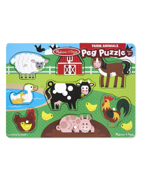 MD9050,Puzzle din lemn Ferma Animalelor