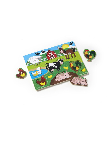 MD9050,Puzzle din lemn Ferma Animalelor