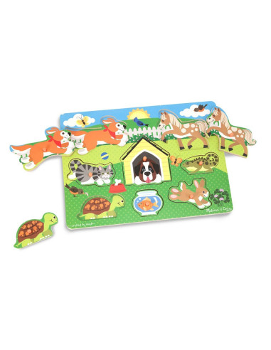 MD9053,Puzzle din lemn Animalele de companie
