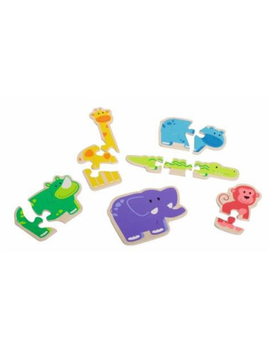 BEL18011,Primul meu puzzle Animale vesele - Beleduc